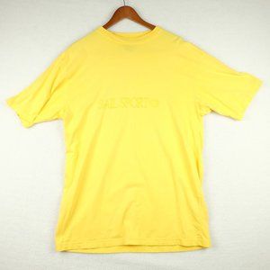 Vintage Mens T Shirt Medium Yellow Sail Sport Preppy Christopher Rand 90s